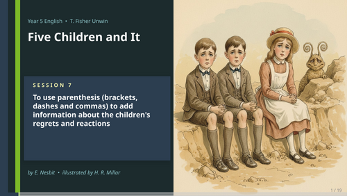 Five Children and It | Year 5 English Unit | 15 Complete Lessons ...