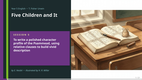 Five Children and It | Year 5 English Unit | 15 Complete Lessons ...