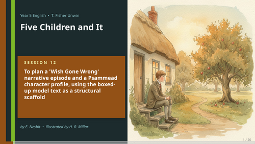 Five Children and It | Year 5 English Unit | 15 Complete Lessons ...