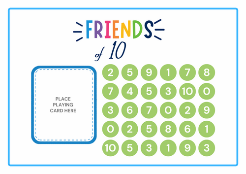 Friends to 10 Maths Centre Game , Number Bonds to 10 Activity, EYFS ...