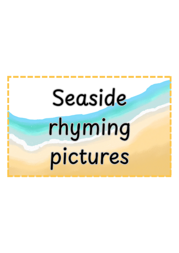 EYFS Seaside Rhyming Pictures
