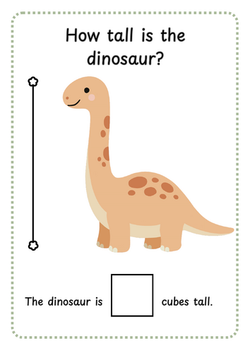 EYFS Dinosaur Measuring Activity