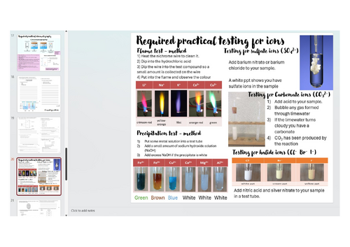 GCSE required practical lab book chemistry AQA revision exam questions ...