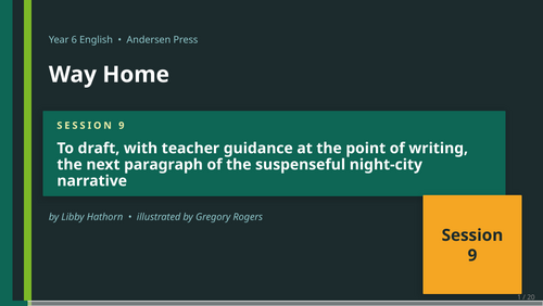 Way Home | Year 6 English Unit | 15 Complete Lessons + Resources + Mark ...