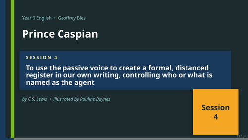 Prince Caspian | Year 6 English Unit | 15 Complete Lessons + Resources ...