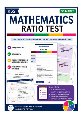 KS2 - Ratio 91����t – 50 Marks with Full Mark Scheme