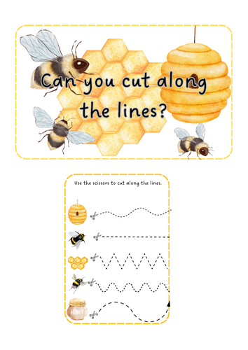 World Bee Day - Scissor Skills