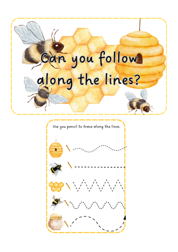 World Bee Day - pencil control