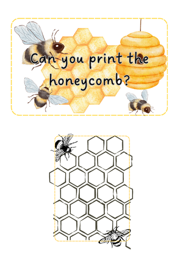 World Bee Day - Bee Hive printing