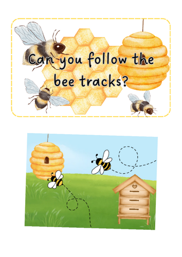 World Bee Day - Bee track fine motor