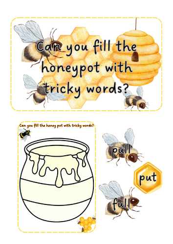 World Bee Day - Tricky Word Honey pot