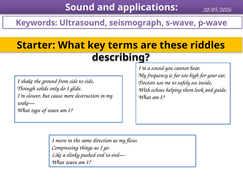 Sound and its applications