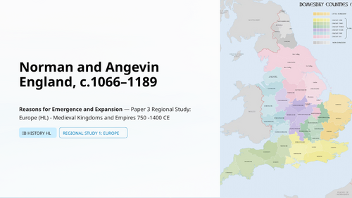 IB History Paper 3 Europe - Norman & Angevin England - Emergence & Expansion