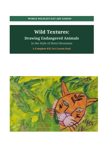 World Wildlife Day KS2 Art Lesson | Endangered Animals Drawing | Henri ...