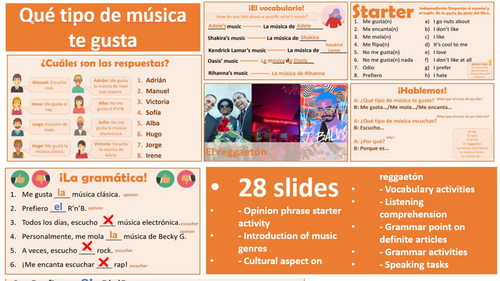 Viva 2, Module 2.2 - Qué tipo de música te gusta