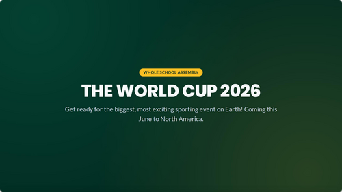 The Ultimate World Cup 2026 Primary Assembly | Cross-Curricular Presentation