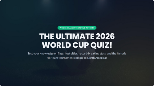 The Ultimate World Cup 2026 Interactive Class Quiz