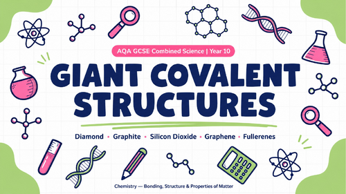 Giant Covalent Structures | Diamond, Graphite & Silicon Dioxide | GCSE ...