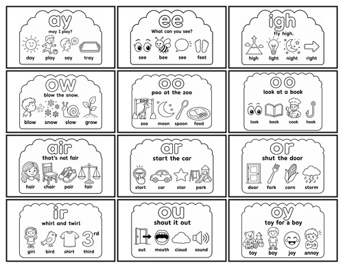 RWI Set 2 Sounds Crowns | Phonics Headbands | Read Write Inc Sound ...