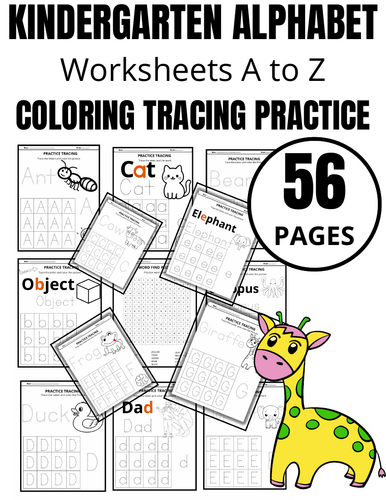 Kindergarten Alphabet Worksheets from A to Z | Teaching Resources