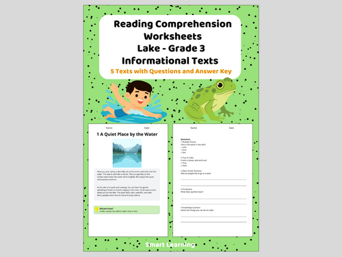 3rd Grade Reading Comprehension Lake – Informational Texts