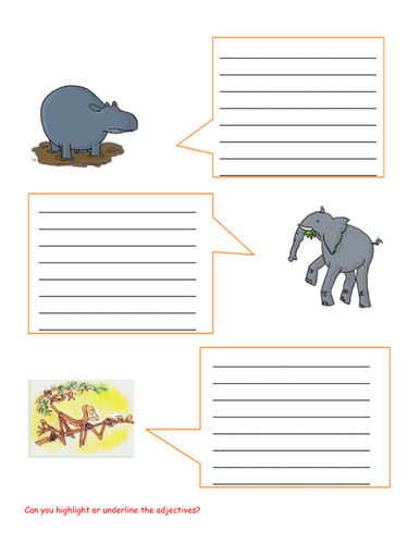 Year 2 Enormous Crocodile Speech Bubbles