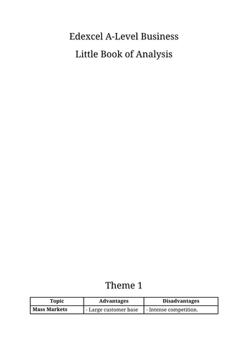 A-Level Business Edexcel Revision Books