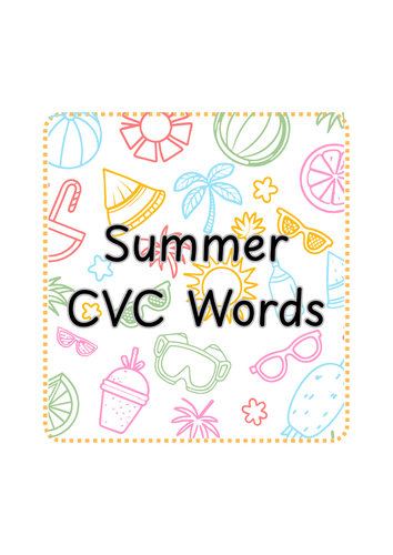 EYFS Summer CVC Word Activity