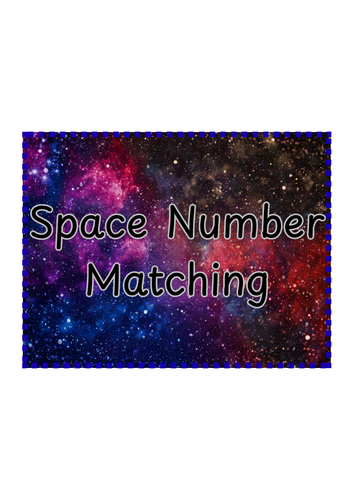 EYFS Space Number Matching Activity