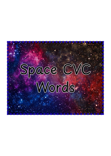 EYFS Space CVC Word Activity