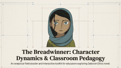 The Breadwinner Novel Study Unit | Years 7–8 English | Deborah Ellis ...