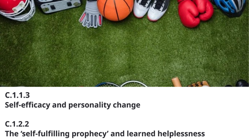 IB SEHS HL C.1.1.3 & C.1.2.2 Personality & Self Fulfilling Prophecy