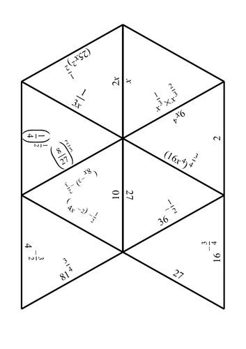 Tarsia: Fractional Indices: Laws of Indices