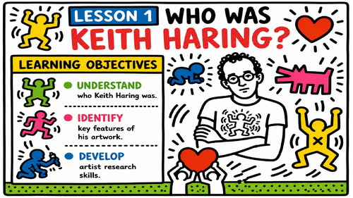 Keith Haring KS3 Art Unit | 6 Complete Lessons | Pop Art & Street Art Project