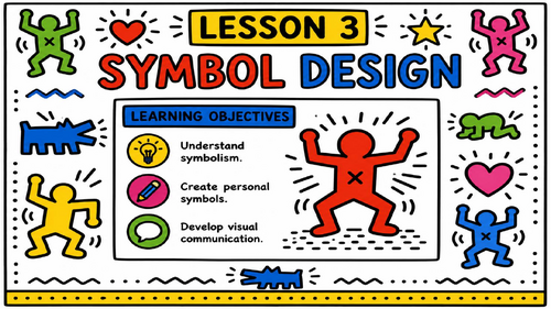 Keith Haring Symbol Design Lesson | KS3 Art Cover Lesson | Symbolism & Visual Communication