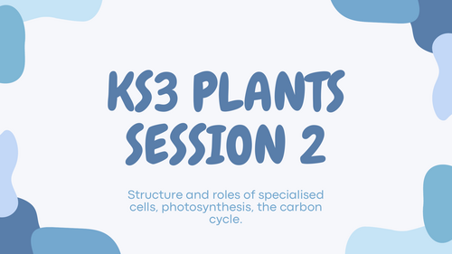 KS3 Science Plants Part 2 Revision Pack