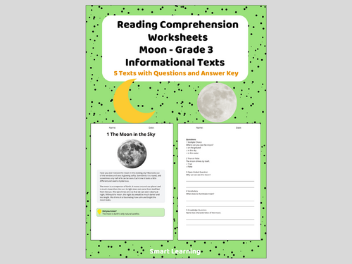 3rd Grade Reading Comprehension Moon – Informational Texts