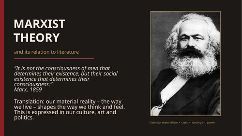 Marxist literary theory introduction | Teaching Resources