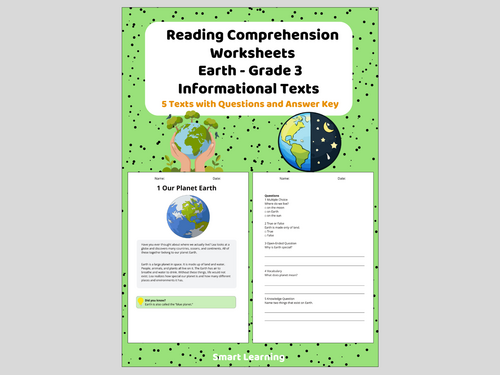3rd Grade Reading Comprehension Earth – Informational Texts