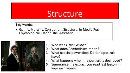 The Picture Of Dorian Gray - Structure