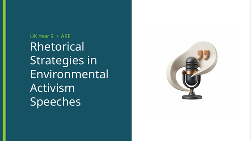 Analysing Rhetorical Strategies in Environmental Activism Speeches ...