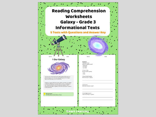 3rd Grade Reading Comprehension Galaxy – Informational Texts