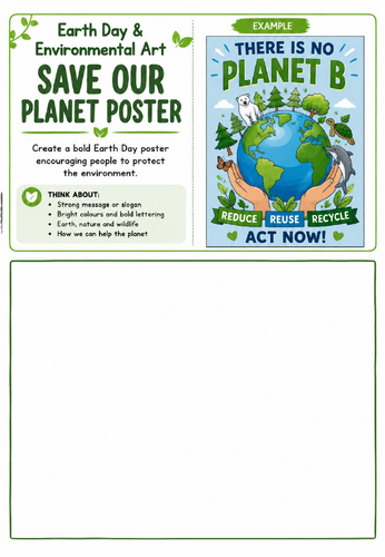 Earth Day & Environmental Art – 30 Creative Drawing Challenge ...
