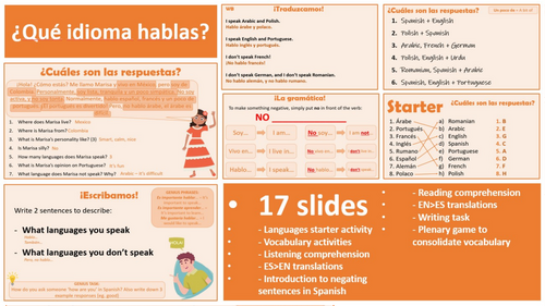 Onda 1, Module 1.2 - Qué idioma hablas