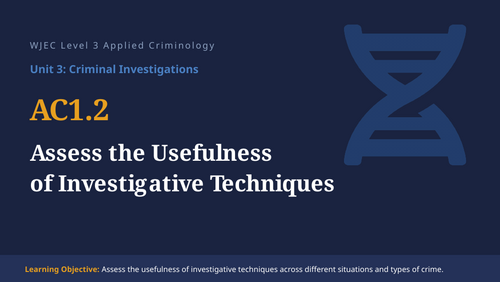 WJEC Criminology Unit 3: Complete Resource Pack (All ACs) | Teaching ...