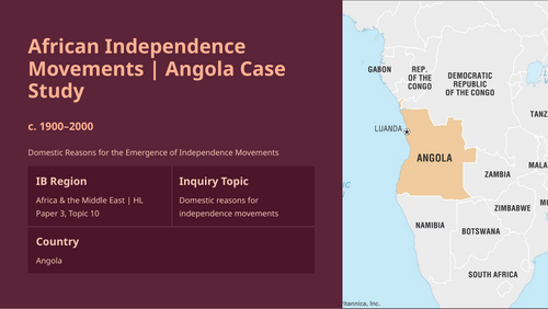 IB History HL Africa: Angola Independence Movement - Domestic Reasons