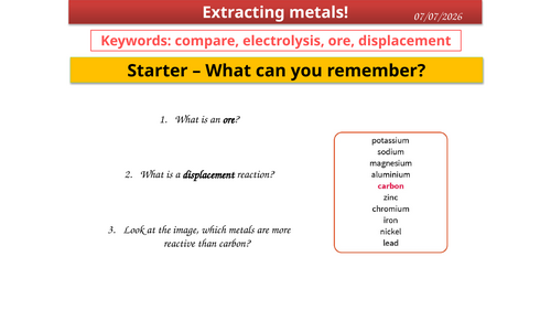 Extracting metals