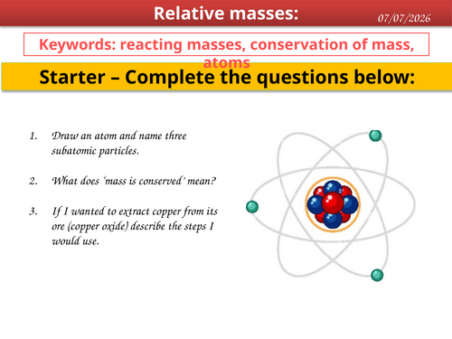 Relative masses