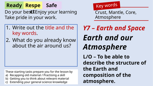 Rocks and the Earth - Key stage 3 fully resourced teaching package and scheme of work