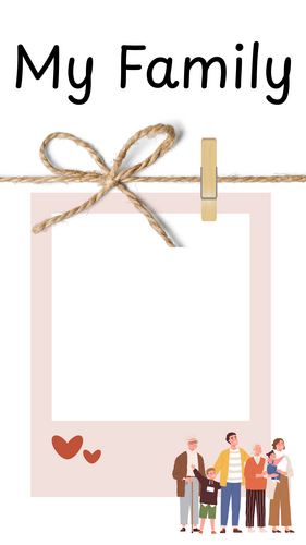 My Family Template and Family Labels | Teaching Resources
